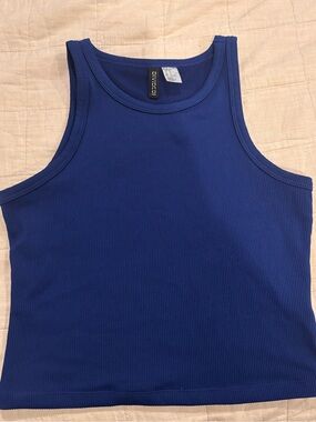 H&M Royal Blue Ribbed Tank Top